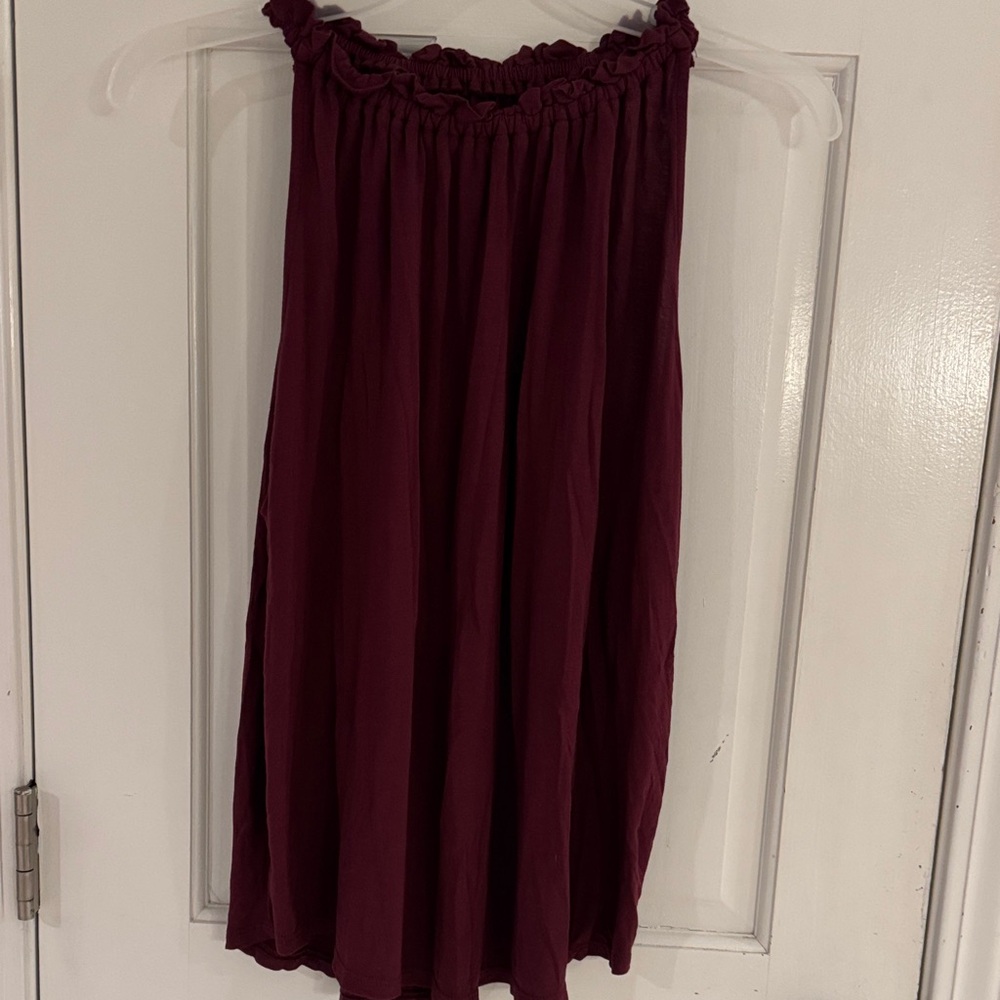 LOFT Burgundy Tank Top